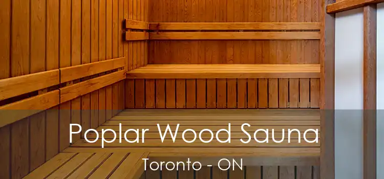  Poplar Wood Sauna Toronto - ON
